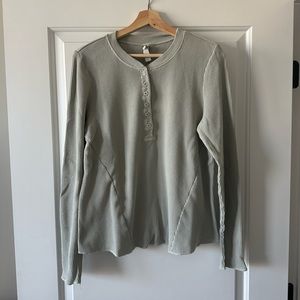 SKIMS Cotton Rib Henley Top